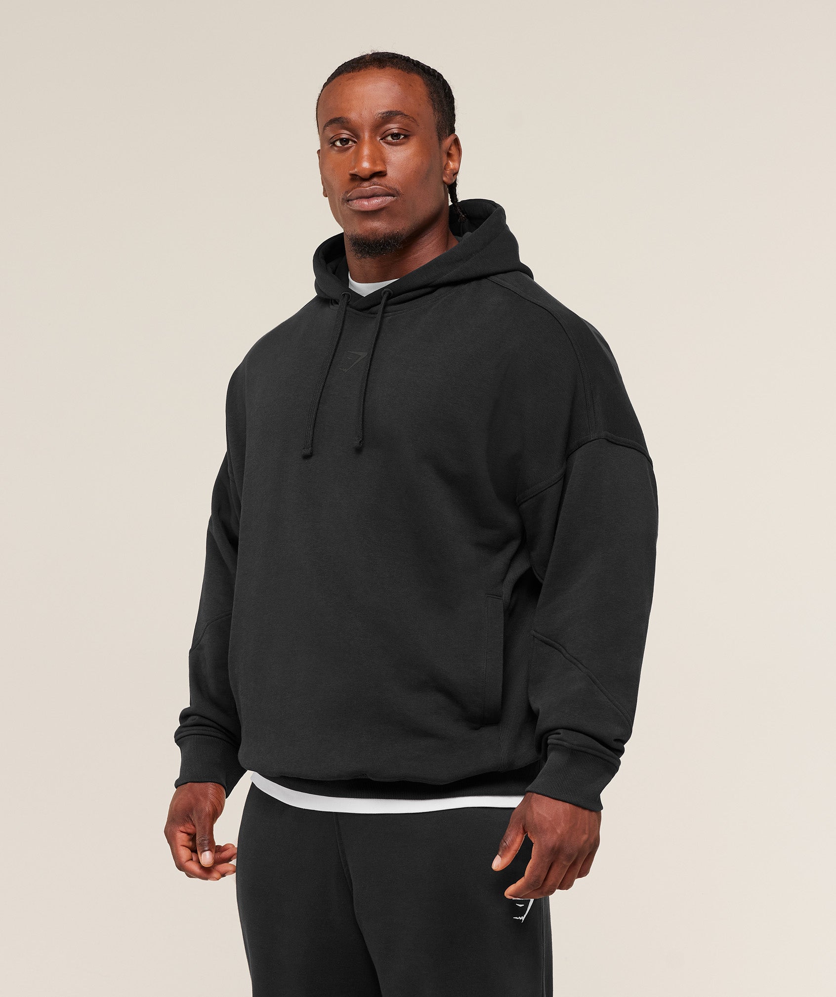 Power Oversized Hoodie - Black/Asphalt Grey