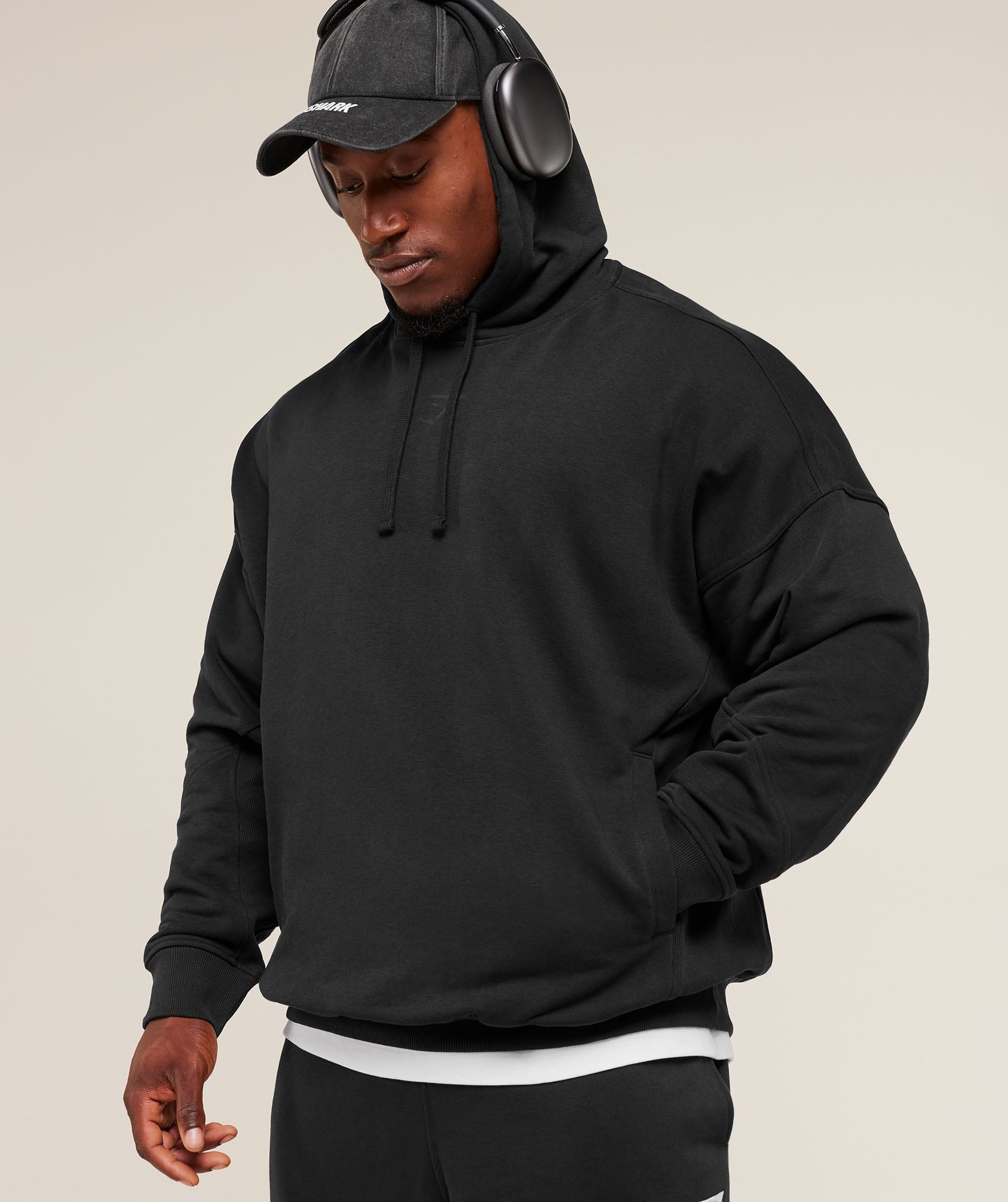 Power Oversized Hoodie - Black/Asphalt Grey