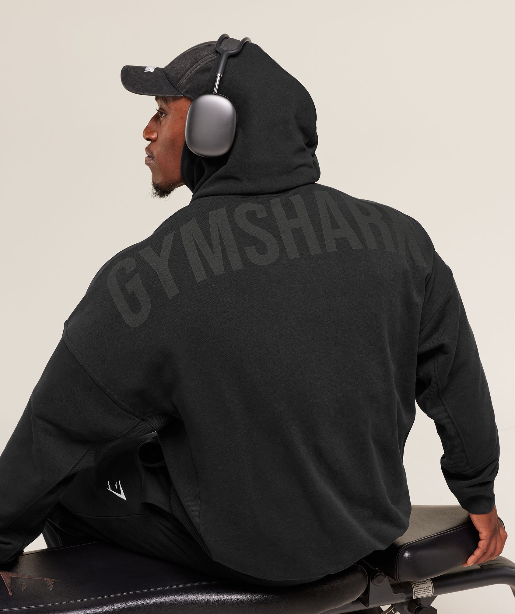 Power Oversized Hoodie - Black/Asphalt Grey