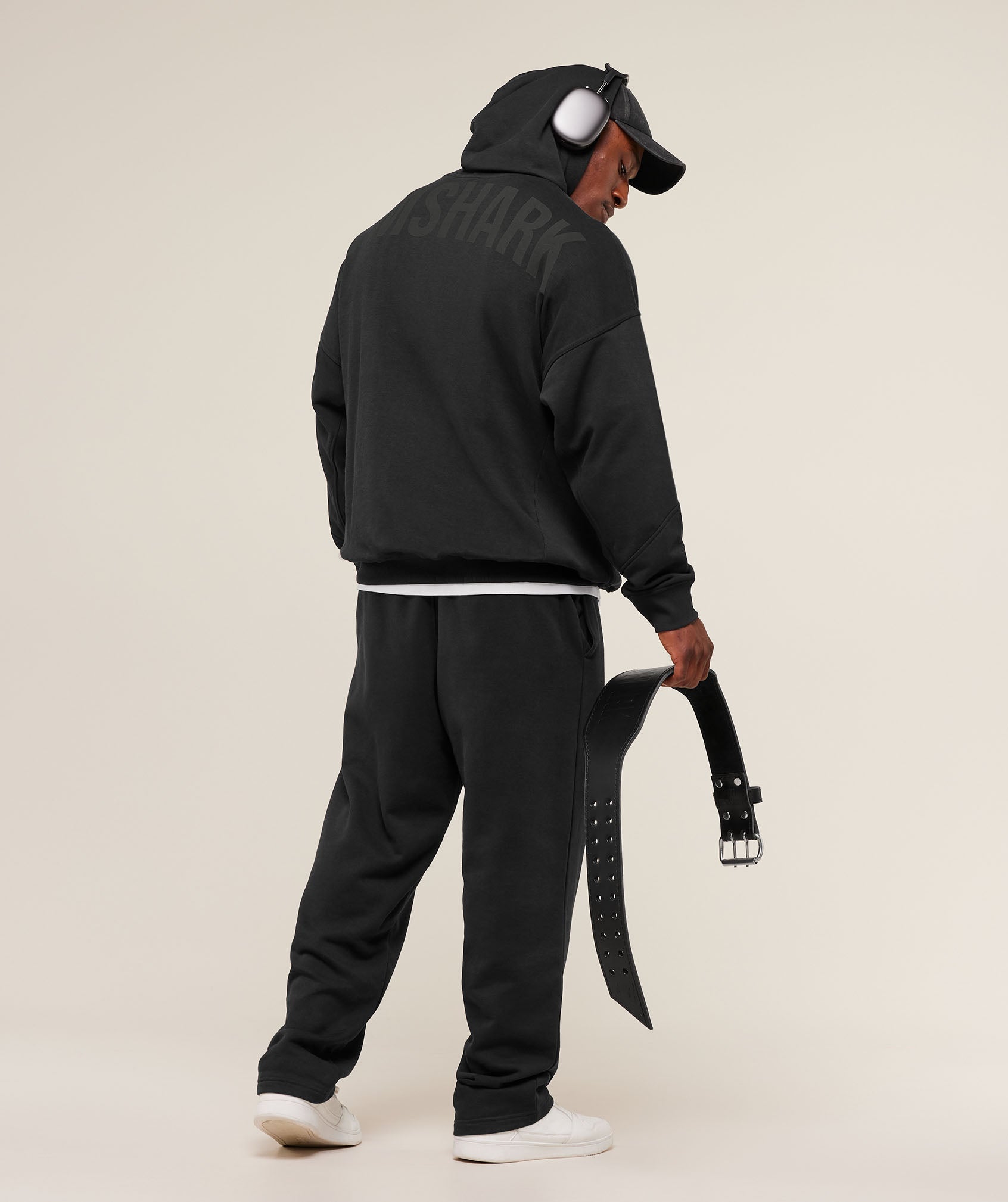 Power Oversized Hoodie - Black/Asphalt Grey