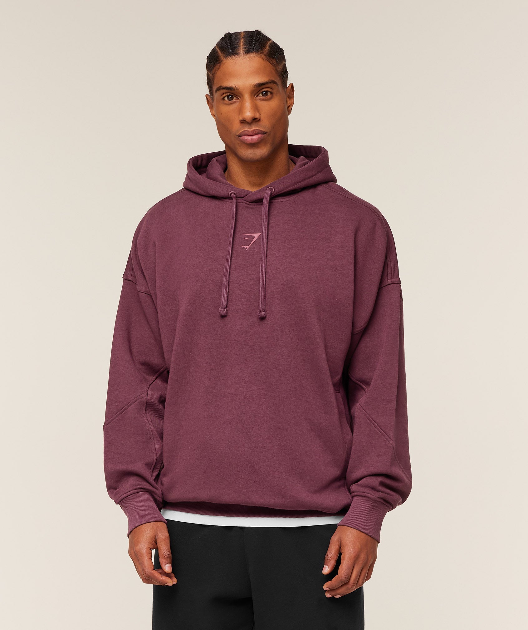 Power Oversized Hoodie - GS Impact Burgundy