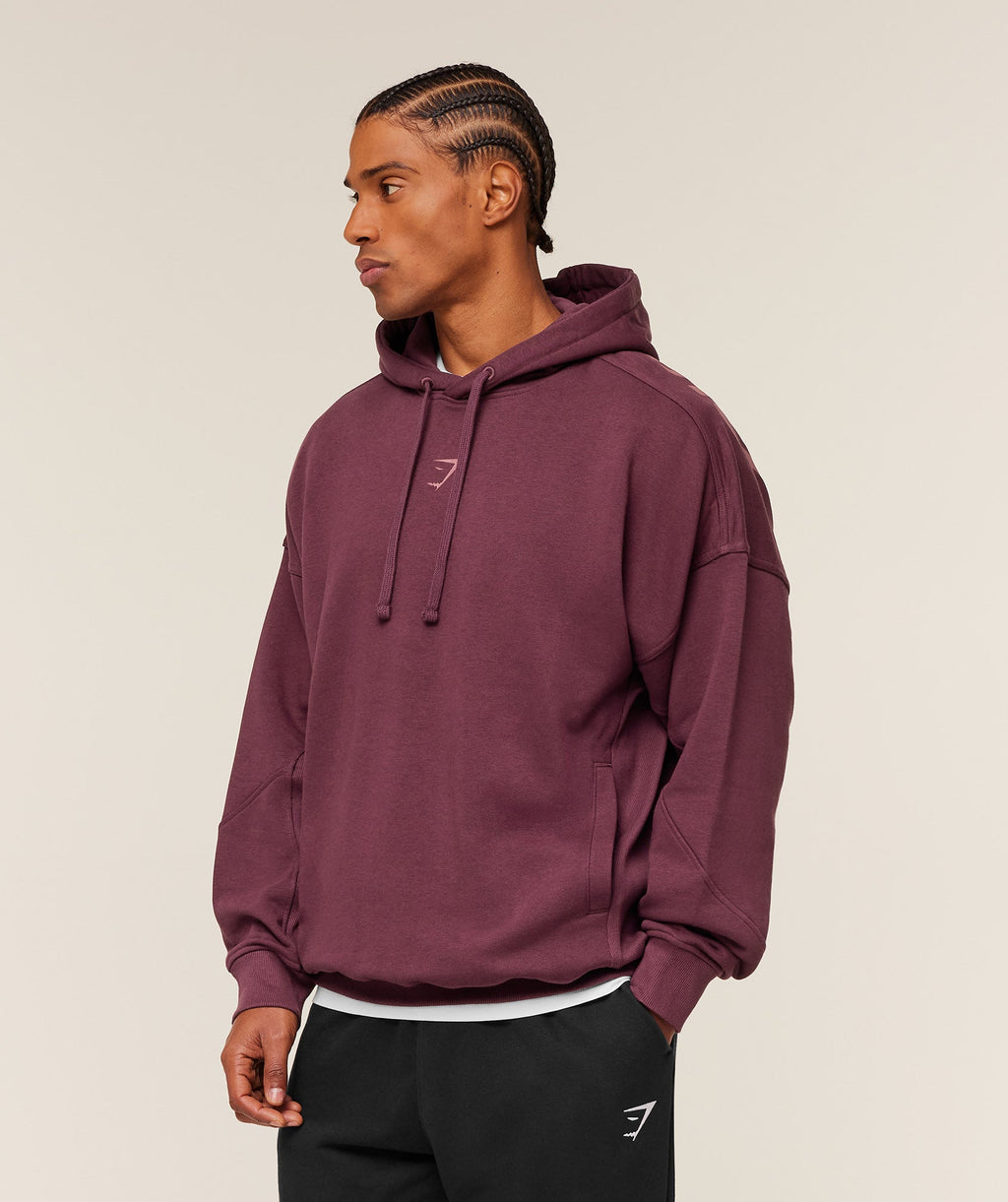 Power Oversized Hoodie - GS Impact Burgundy