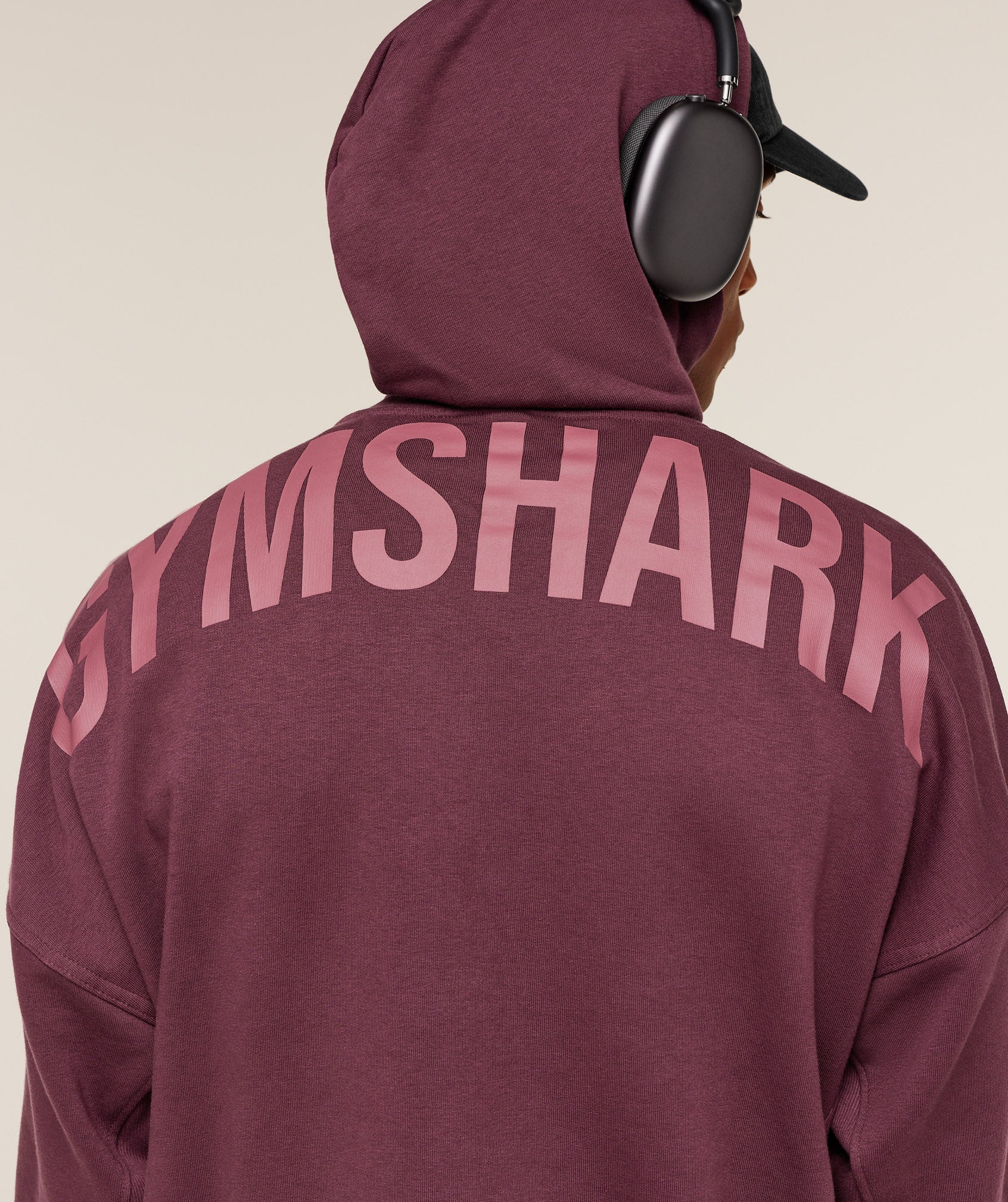 Power Oversized Hoodie - GS Impact Burgundy