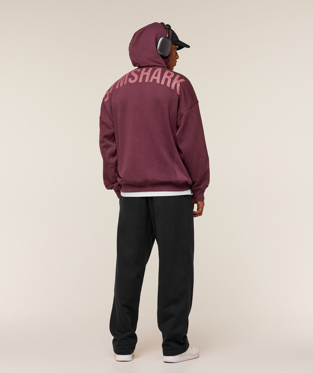 Power Oversized Hoodie - GS Impact Burgundy