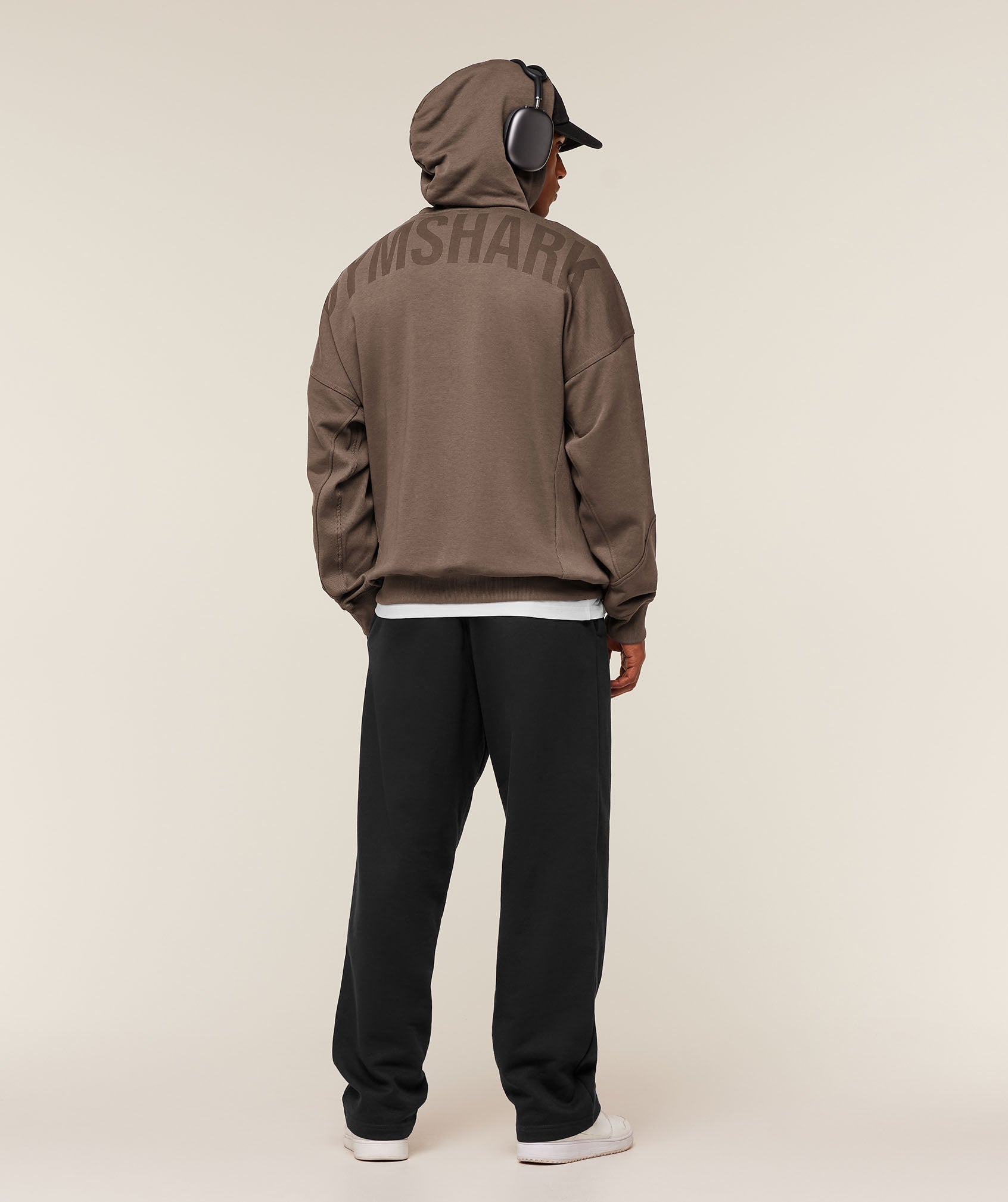Power Oversized Hoodie - Soft Brown