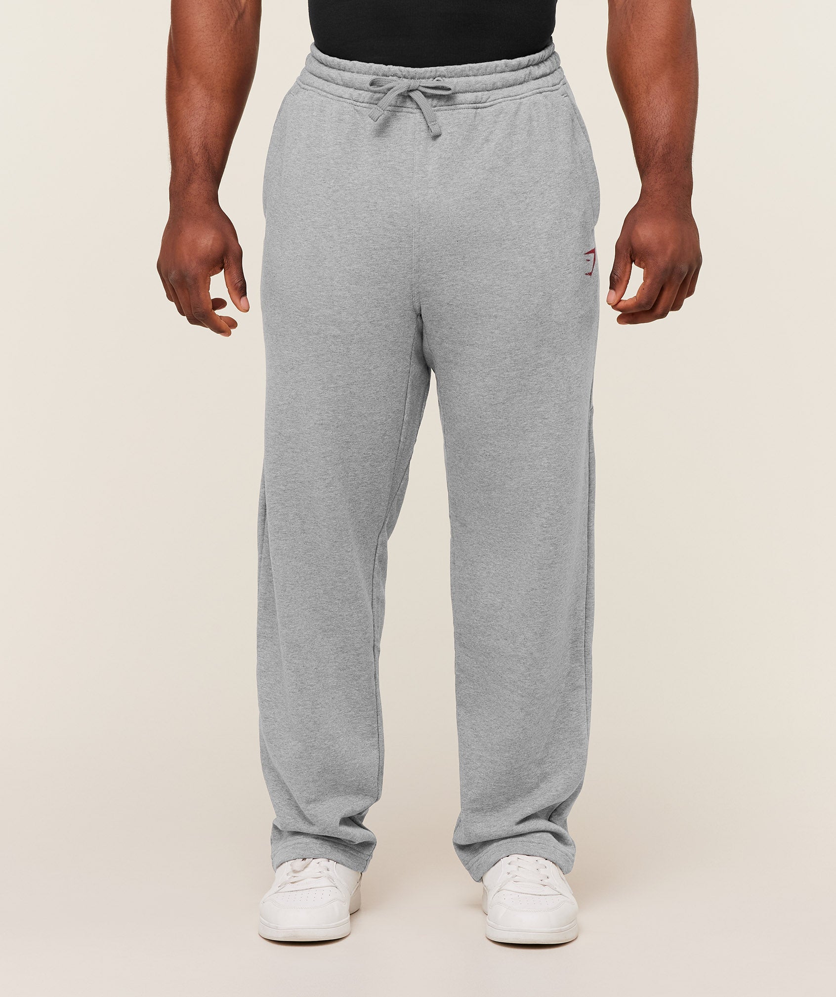 Power Straight Leg Pants - Charcoal Core Marl/Sets Red