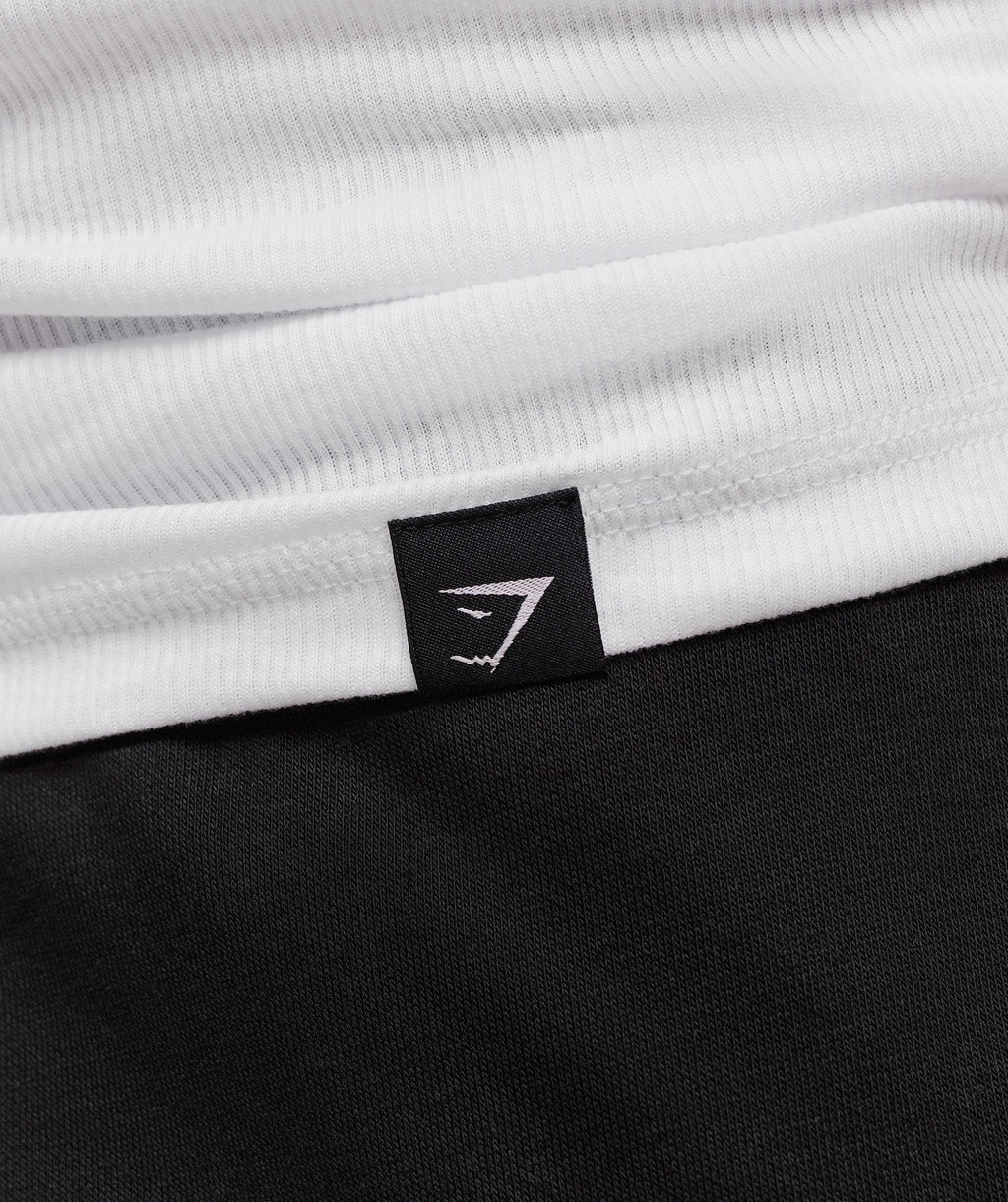 Ribbed Tank 1PK - White/Black