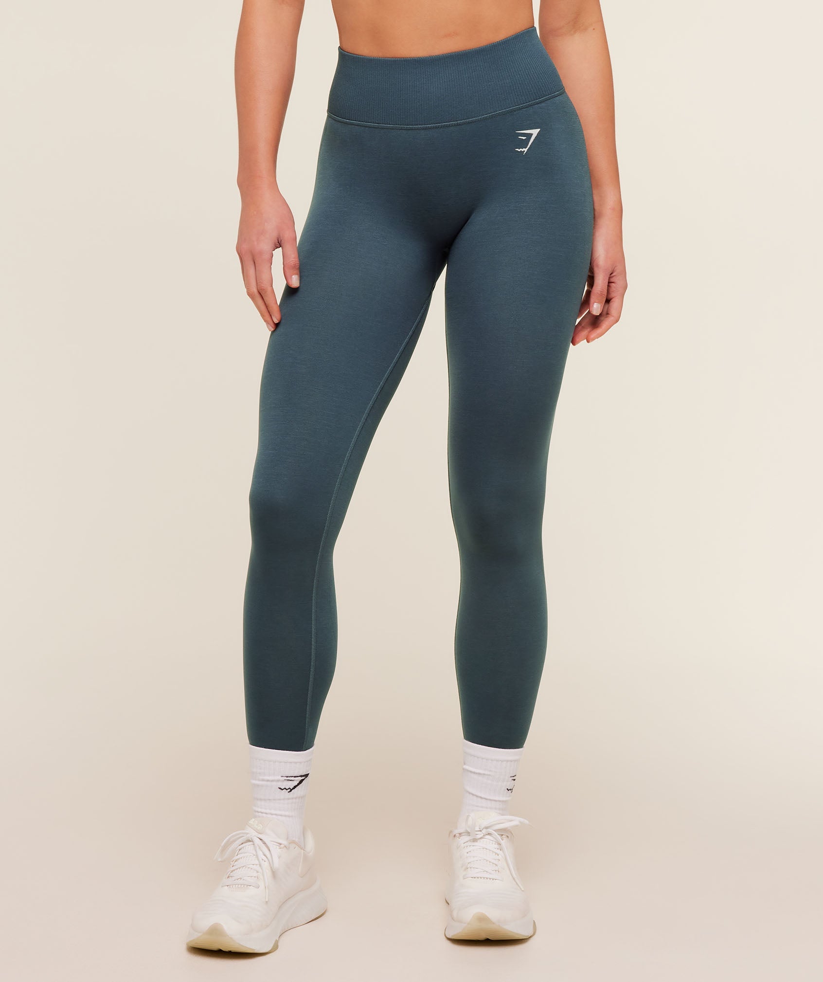 Interval Seamless Leggings - Stealth Blue