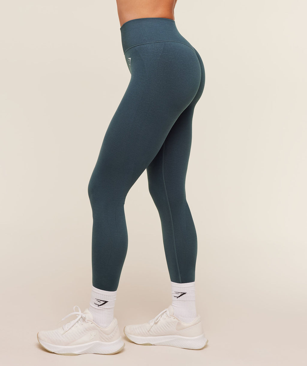 Interval Seamless Leggings - Stealth Blue