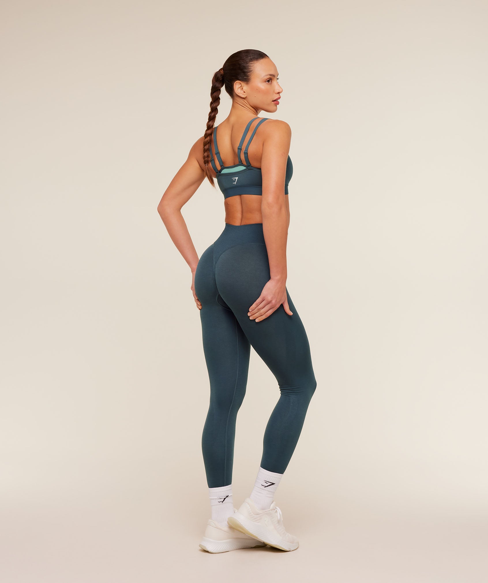 Interval Seamless Leggings - Stealth Blue