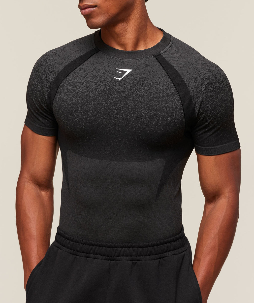 Shadow Seamless T Shirt - Black