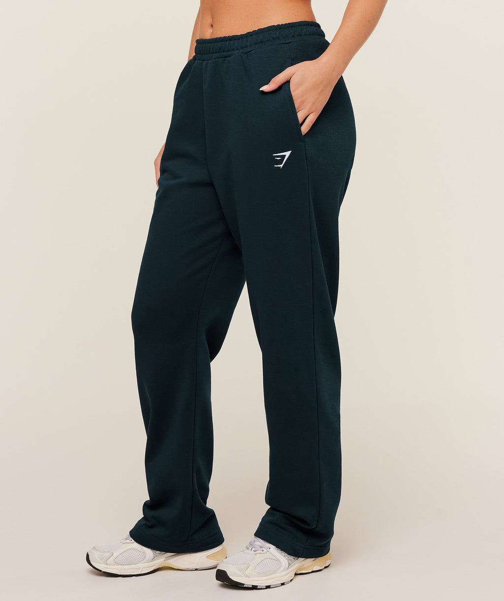 Training Fleece Straight Leg Regular Joggers - Deep Petrol Blue