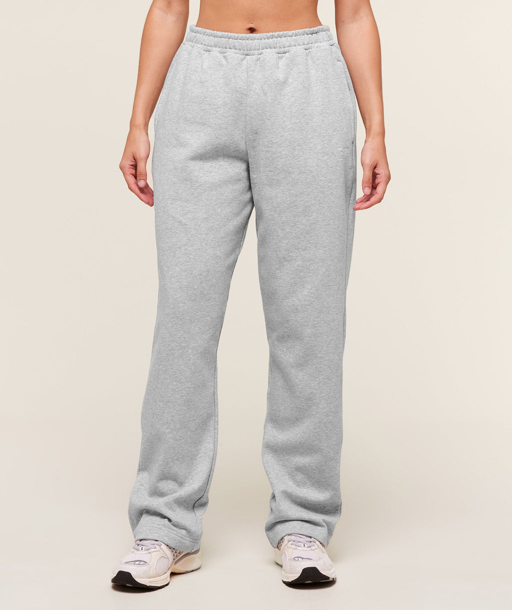 Training Fleece Straight Leg Regular Joggers - Light Grey Core Marl