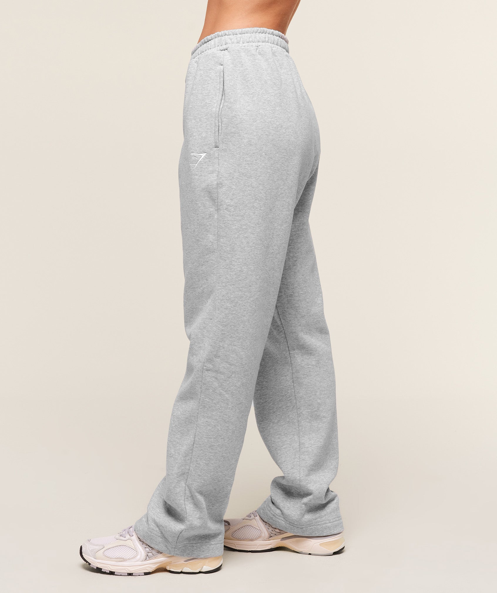 Training Fleece Straight Leg Regular Joggers - Light Grey Core Marl