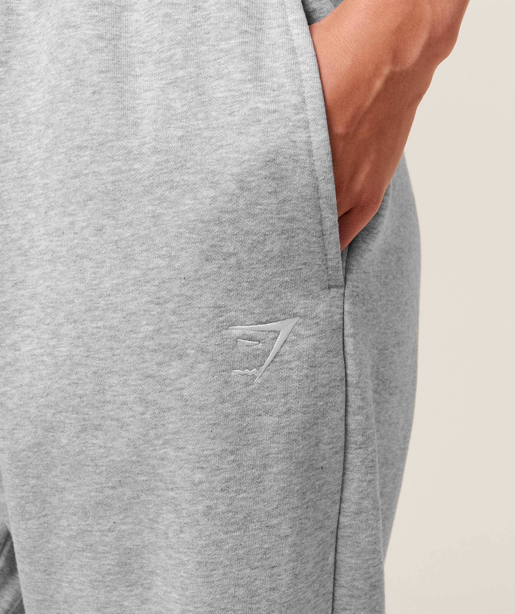 Training Fleece Straight Leg Regular Joggers - Light Grey Core Marl