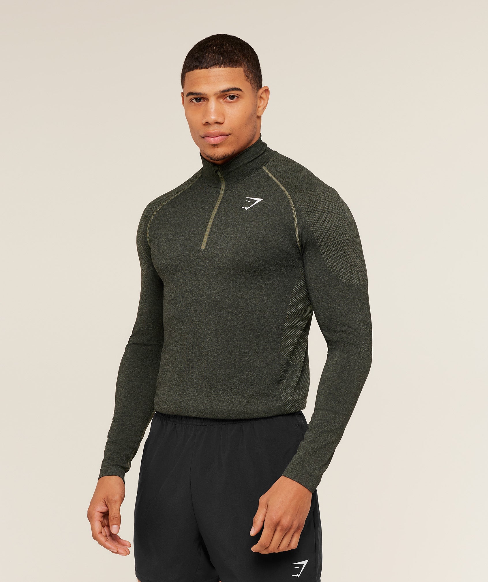 Vital 1/4 Zip - Core Olive/Black