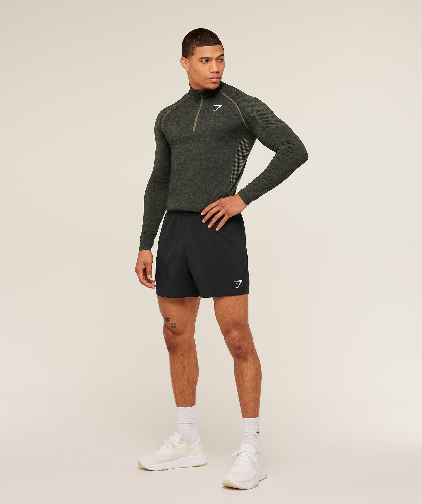 Vital 1/4 Zip - Core Olive/Black