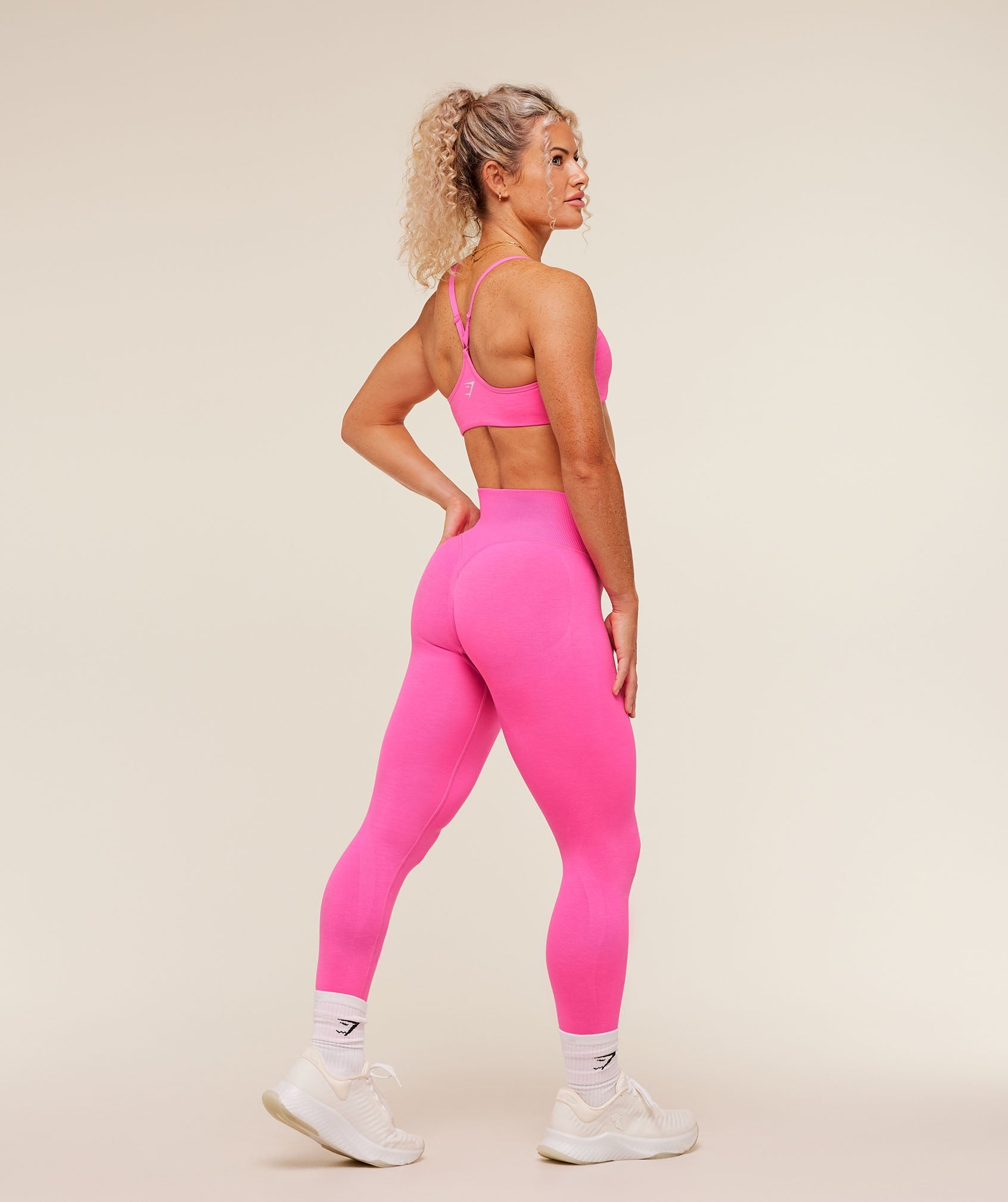 Interval Seamless Leggings - Electric Pink
